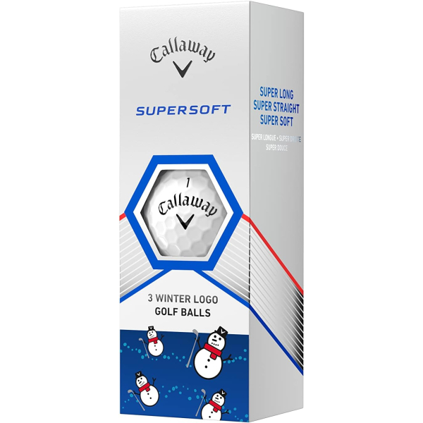 Callaway Supersoft Golfball 3 Stück Winter Edition