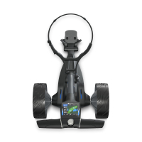 Motocaddy M5 Modell 2024  Elektro Trolley 3,5-Zoll-Touchscreen und eine Bluetooth-Verbindung zur Motocaddy GPS-App