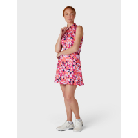 Callaway Geometric Floral Print Flounce Golf Dress Damen