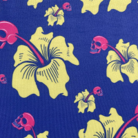Golf Rowdies Frauen Polo-Shirt &quot;Flower Skull&quot; , sleeveless