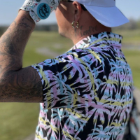 Golf Rowdies Herren Polo-Shirt "Palmen"