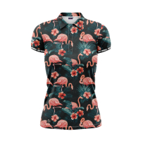 Golf Rowdies Frauen Polo-Shirt "Flamingo"