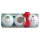 Sportiques 3 Weihnachts-Golfb&auml;lle mit verschiedenen Motiven