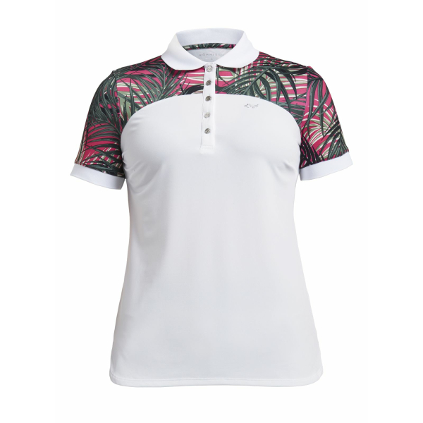 R&ouml;hnisch Element Block Poloshirt Golfbekleidung Damen Palm Fuchsia S