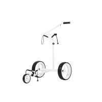 JuStar 1.0 White Elektro Golf Trolley 3 Rad white lackiert