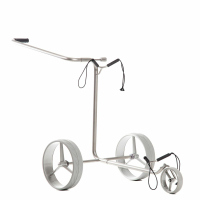 JuStar Silver Push Golf Trolley 2 Rad oder 3 Rad 2-Rad