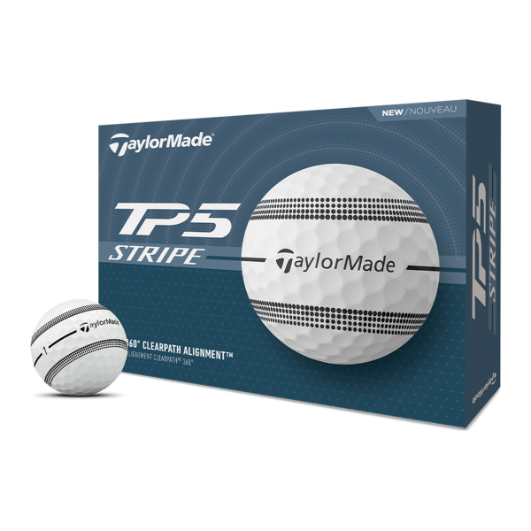 TaylorMade TP5 Stripe Golfbälle – Ihre Nummer...