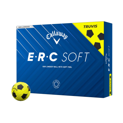 Callaway E.R.C. Soft Truvis Yellow Golfb&auml;lle &ndash; Maximale L&auml;nge, weiches Gef&uuml;hl und pr&auml;ziser Spin (Dutzend)