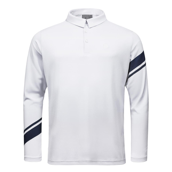 Cross Sportswear Golf M Vector Polo LS Poloshirt Herren Weiss S
