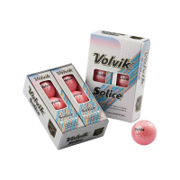 Volvik Solice Golfbälle Metallic – 6er Box - Bunt Distanzball Soft Golf Geschenk