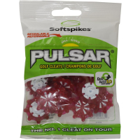 Softspikes Pulsar Golf Spikes (Fast Twist&reg; 3.0) | Cherry/White 18 St&uuml;ck