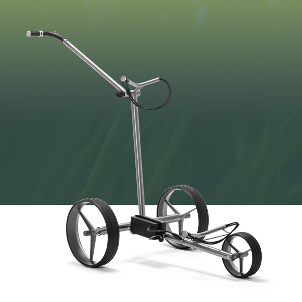 TiCad Liberty Elektro Golf Trolley aus Titan Tastensteuerung
