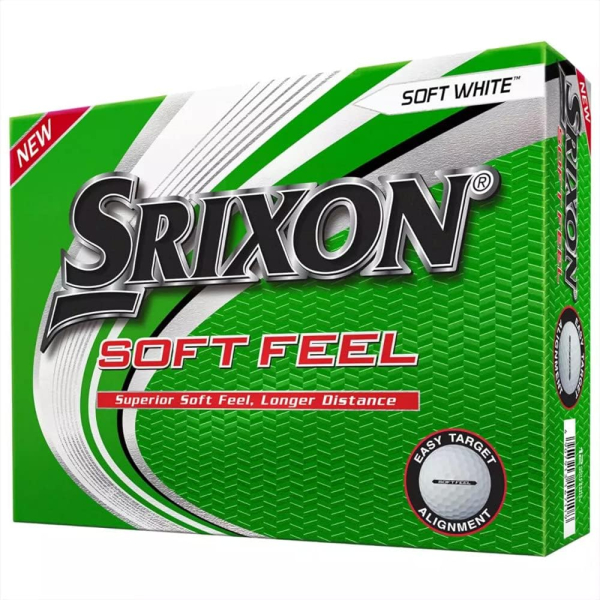 Srixon Soft Feel Golfball | Pure White I 12 Bälle/ 1...