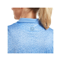 Footjoy Shirt mit Interlock-Print und Mini-Cap-Ärmeln Damen