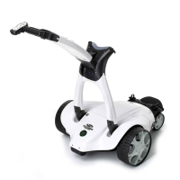 Stewart Golf E-Trolley X10 Follow Golftrolley Neuste Generation Wei&szlig; 30 AH (36 Loch)