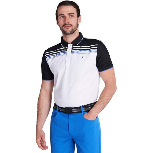 Calvin Klein Nelson 2021 Herren Poloshirt, leicht, feuchtigkeitsableitend, UV-Schutz