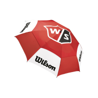 Wilson Double Tour Regenschirm 62" Rot/Weiß