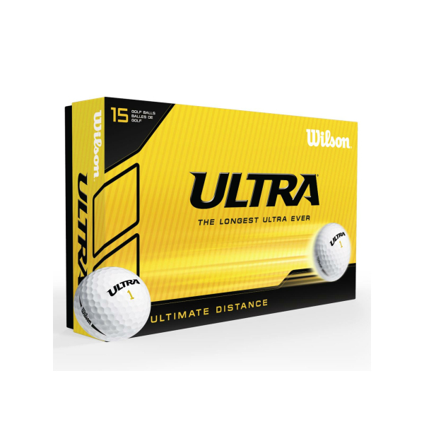 Wilson Golf ULTRA  White 15-BALL Longest Ultra EVER