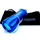 NITE-HAWK golf gadget - NITEHAWK Kurzwellenlicht + Ballfinder Brille, Blau