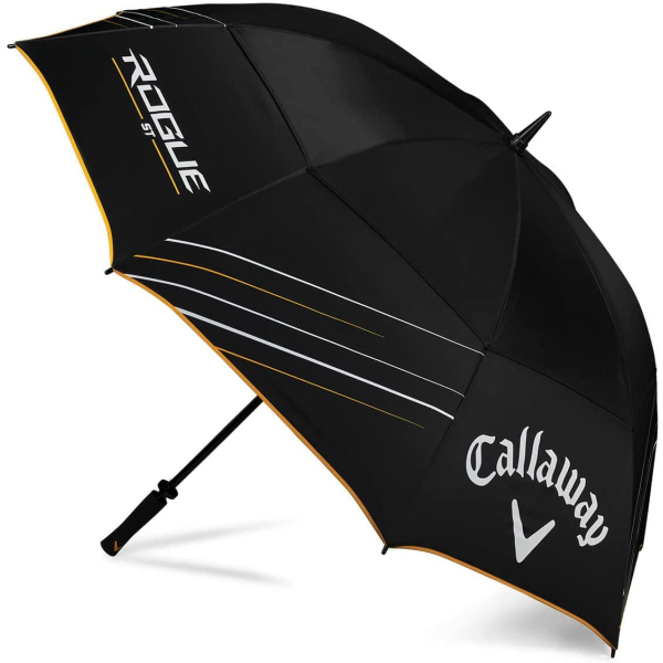 Callaway Golf 64-Zoll-Doppel-Baldachin robuster Fiberglas-Regenschirm Rogue
