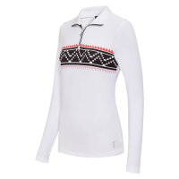 Golfino Stretchiges Damen Golf Oberteil mit Fair Isle Print