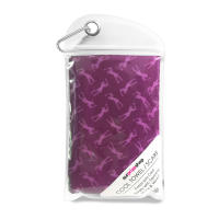 Lady Golfer Golf Towel / Golf Cool Scarf - Purple