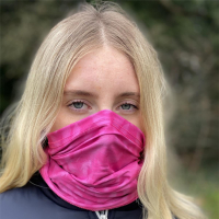 Lightweight Womens Golf Snood - Pink Feather Design