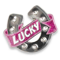 Ladies Good Luck Golf Ball Marker Set- Pink