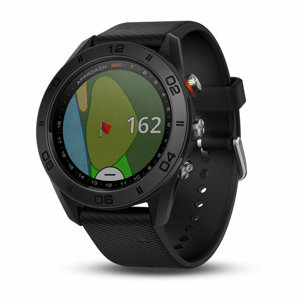 Garmin Approach S60 GPS-Golf-Uhr mit Schwarz Silikon...