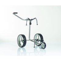 JuCad Junior 3-Rad Trolley, Super Lightweight, Foldable, Stainless Steel, for Kids &lt;150cm