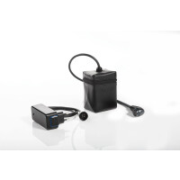 JuCad Drive S 2.0 Golf Elektrocaddy I Aktions-Set mit Griffschutz, Transporttasche, Scorekartenhalter und Windproof Schirm