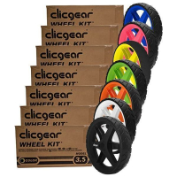 Clicgear Trolley Ersatzr&auml;der Set 3 St&uuml;ck verschiedene Farben