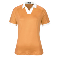 Callaway V-Placket Colourblock Womens Polo In Nectarine Damen