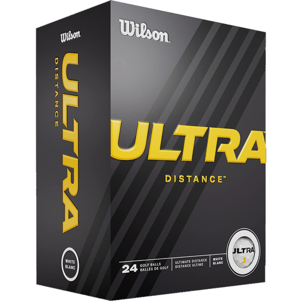 Wilson Golf Ball weiß, 24er Pack I Golfbälle Ultra Distance